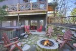 Firepit area with Adirondack Chairs